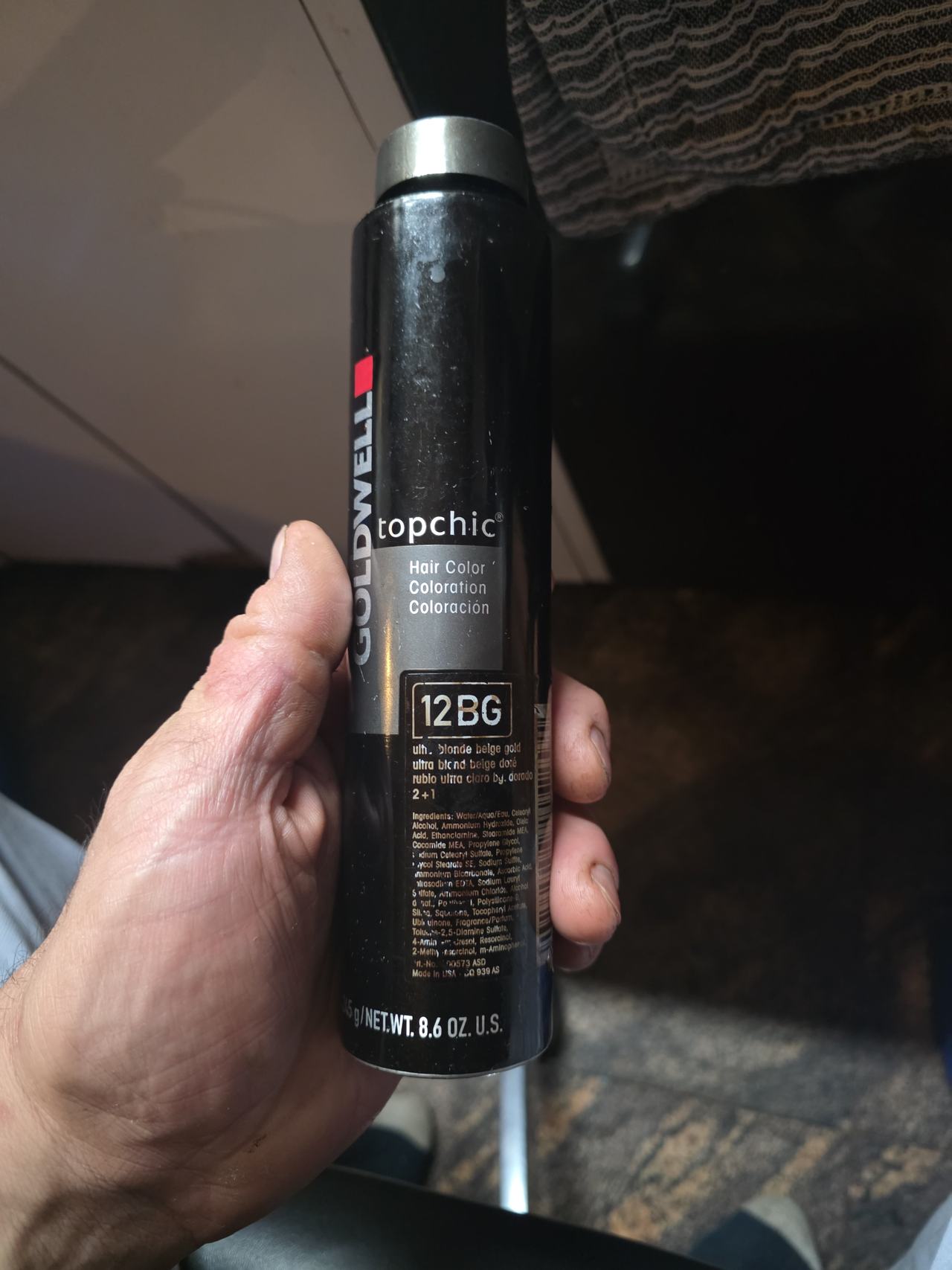 Goldwell Topchic Hair Color 12BG Ultra Blonde Beige Gold Canister