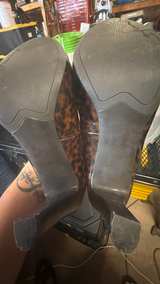 Franco Sarto Leopard Print Patent Pumps size 8 - Image 3