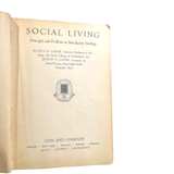 Social Living: Principles and Problems in Introductory Sociology Hardcover 1938 - Image 1