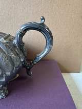 Antique Silver Plated Melon Ribbed Teapot by Roberts & Co in Sheffield England - Image 4