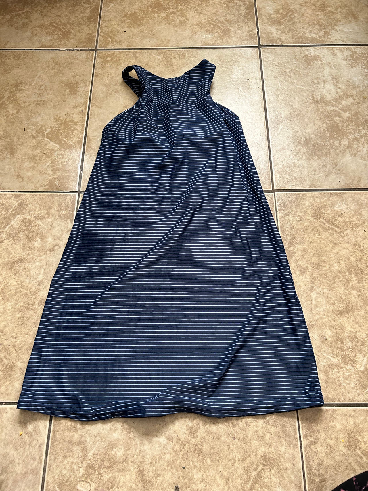 Sleeveless Striped Maxi Dress