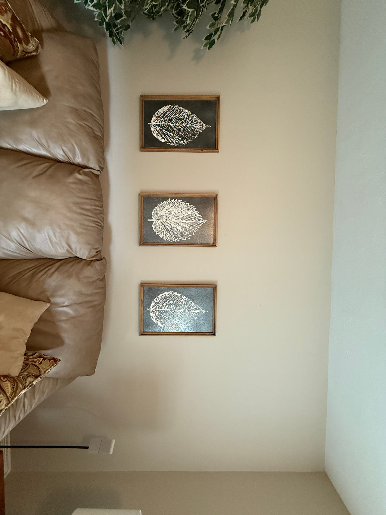 Framed Leaf Wall Art Set