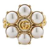 Gucci Pearl Flower Ring - Image 6
