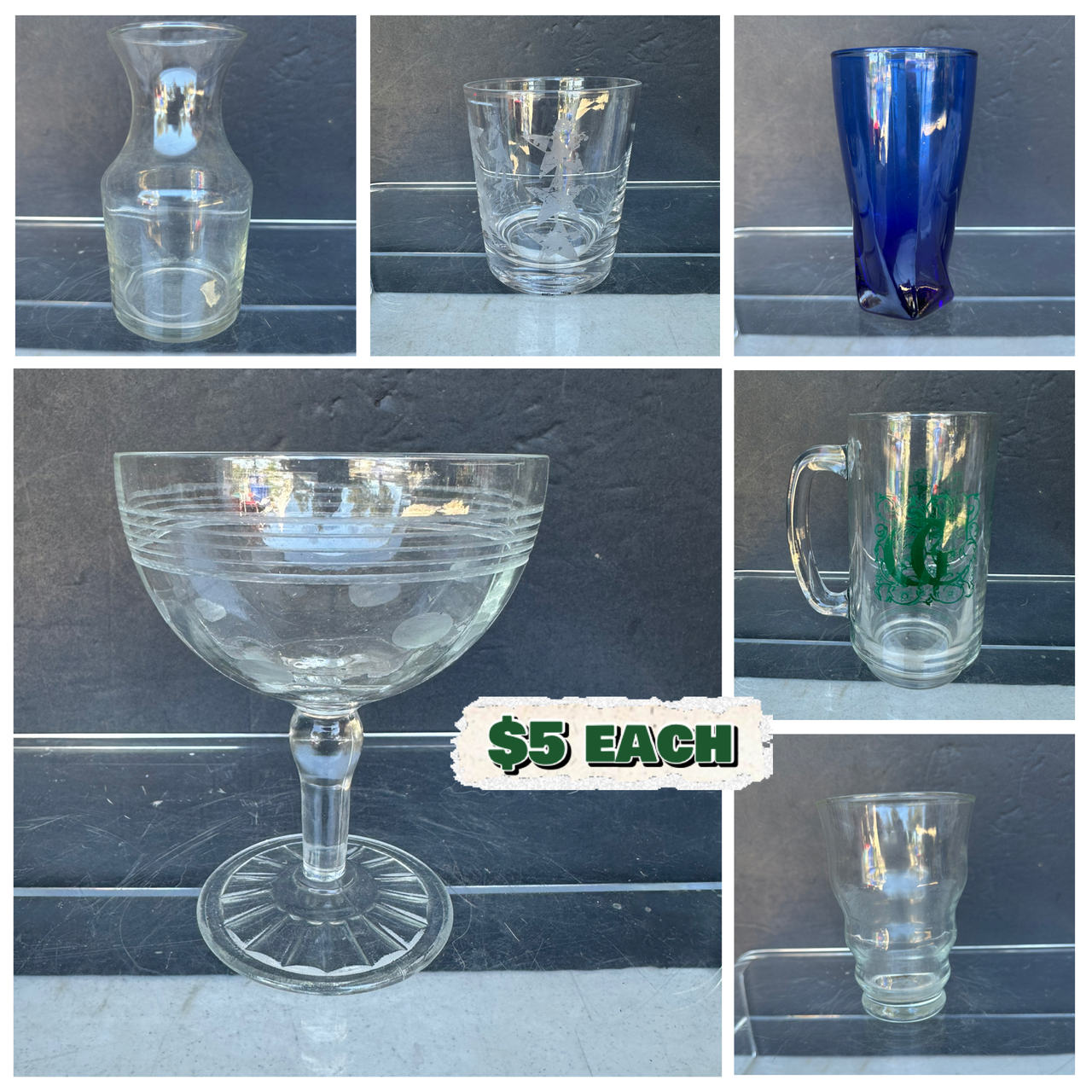 Assorted Glassware Collection