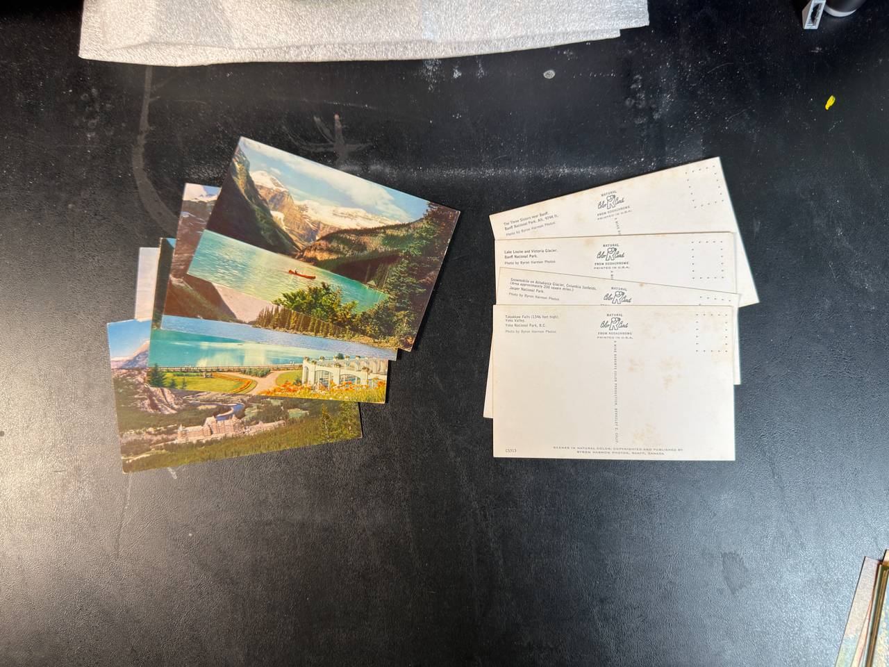 Vintage Byron Harmon Canadian Rockies Postcards