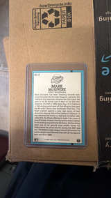 Donruss 1991 Mark McGwire BC-9 Error Baseball Card - Image 2