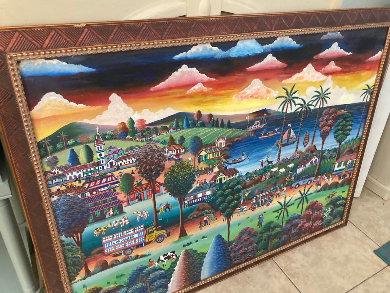 Haitian Folk Art Painting