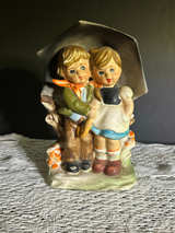 VTG 1960s Arnart Japan Figurine "Rainy Day" Ceramic Figurine Alpine Style #2578 - Image 1