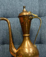 Vintage Hammered Copper Dallah Pitcher - Image 1