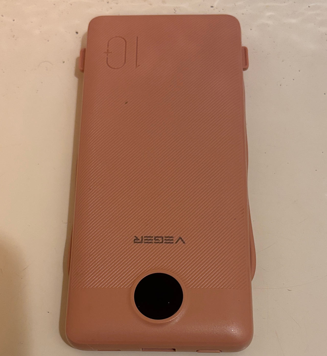 Veger 10000mAh Power Bank with Built-in Cables
