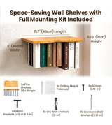 ALYND Live Edge Floating Wood Shelf - Image 4
