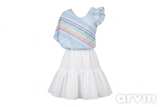 Janie and Jack Striped Rainbow Bow Dress - Image 2