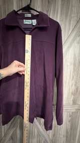 Joanna Stretch Full Zip Jacket Plum purple size Medium - Image 5