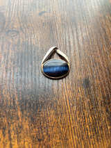 Blue Tiger's Eye Silver Pendant - Image 4