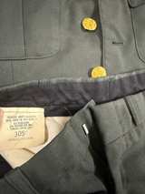 Vintage 1970s U.S. Army Class A Dress Uniform Set Jacket 38L Pants 30S Army Gree - Image 5
