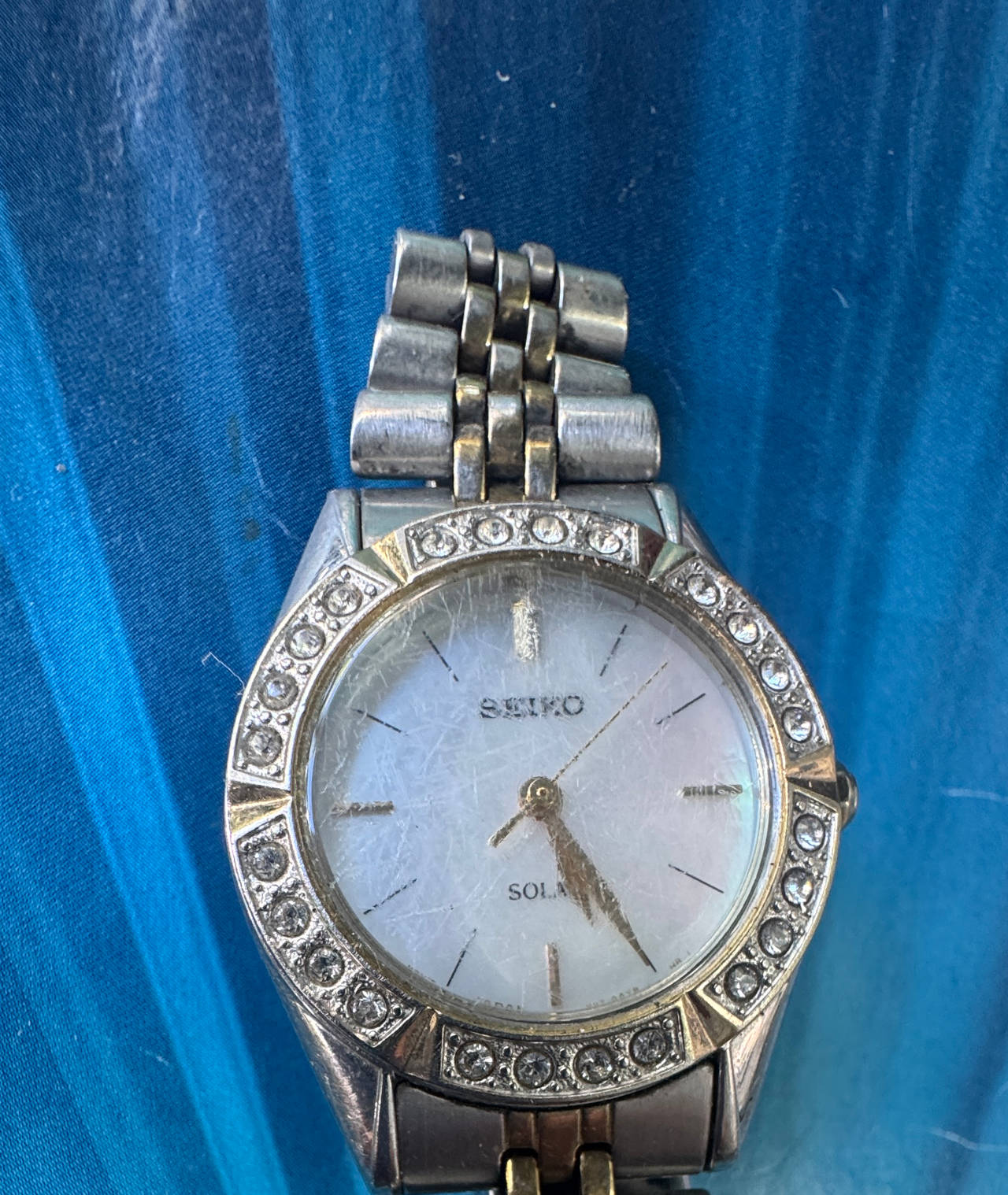 Seiko Solar Crystal Accented Women's Watch