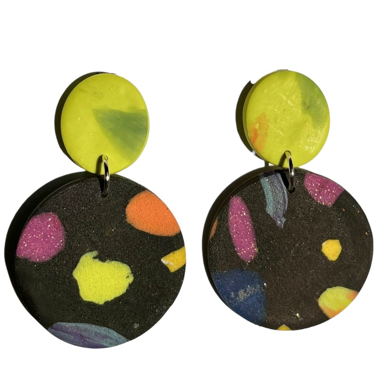 Handmade Terrazzo Polymer Clay Earrings