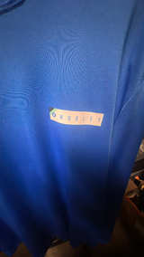 Hurley Men's Long Sleeve UPF Tee White/Blue Waves Size Large  - Image 2