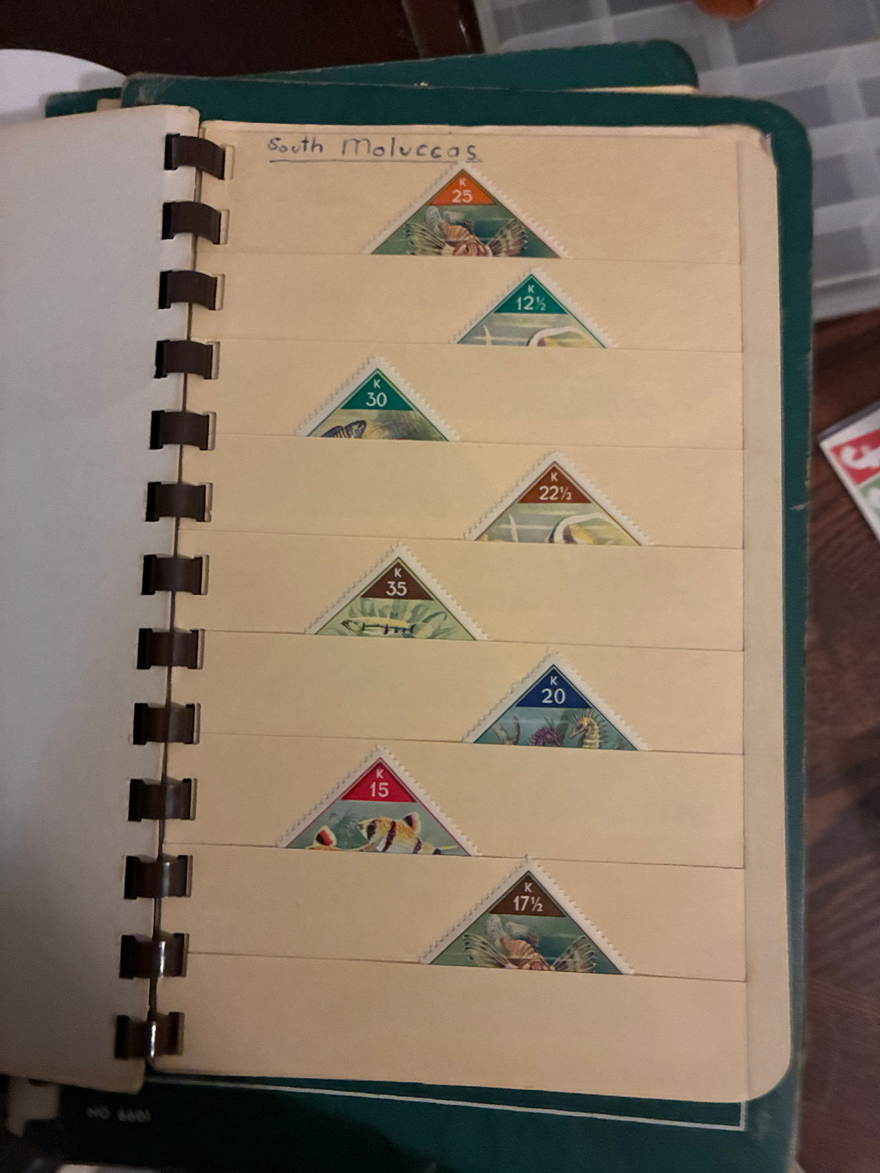 South Moluccas Triangular Postage Stamps