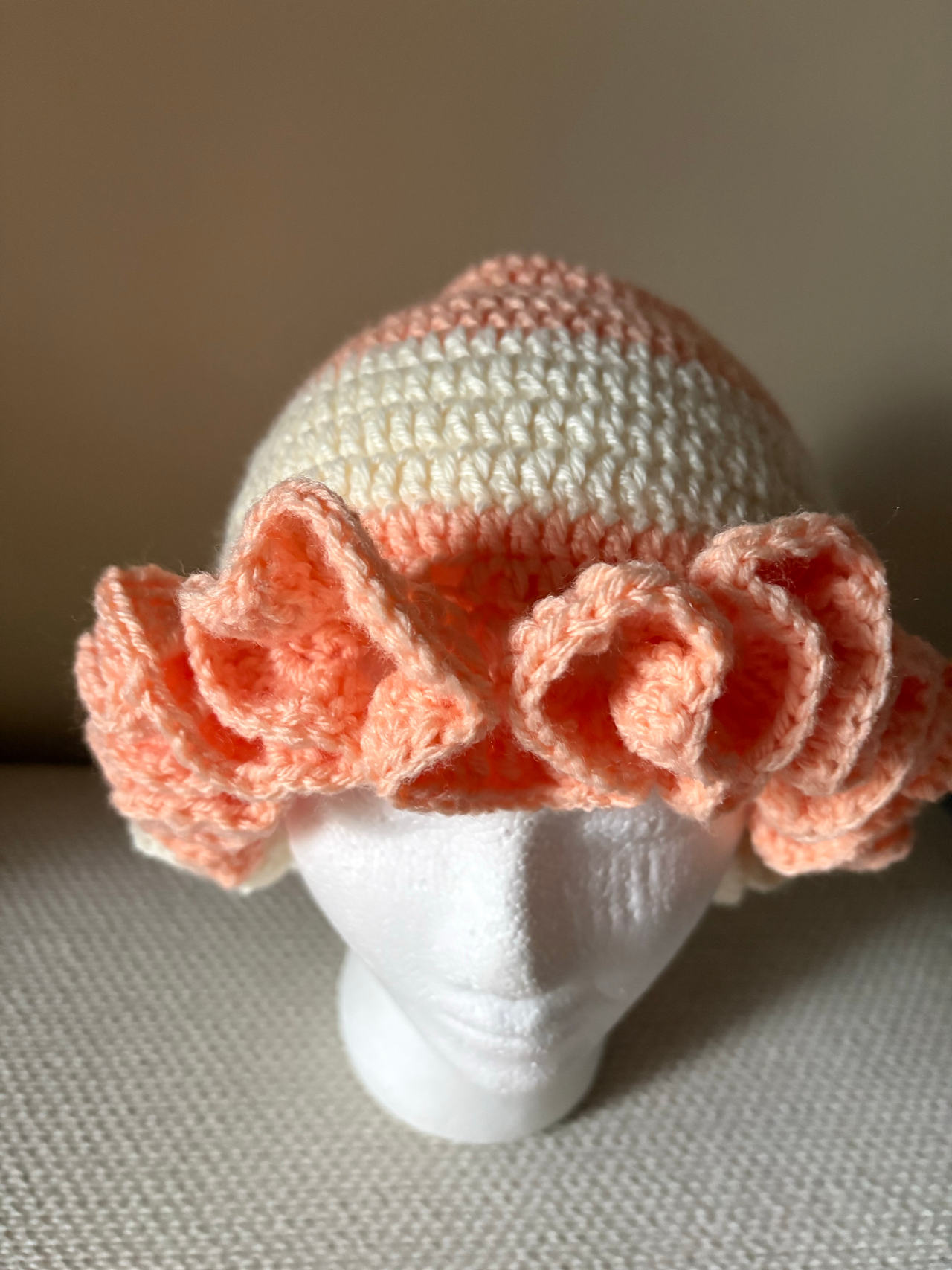 Handmade Crochet Ruffle Bucket Hat