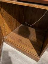 Solid Oak Roll Top Computer Desk Large! - Image 6