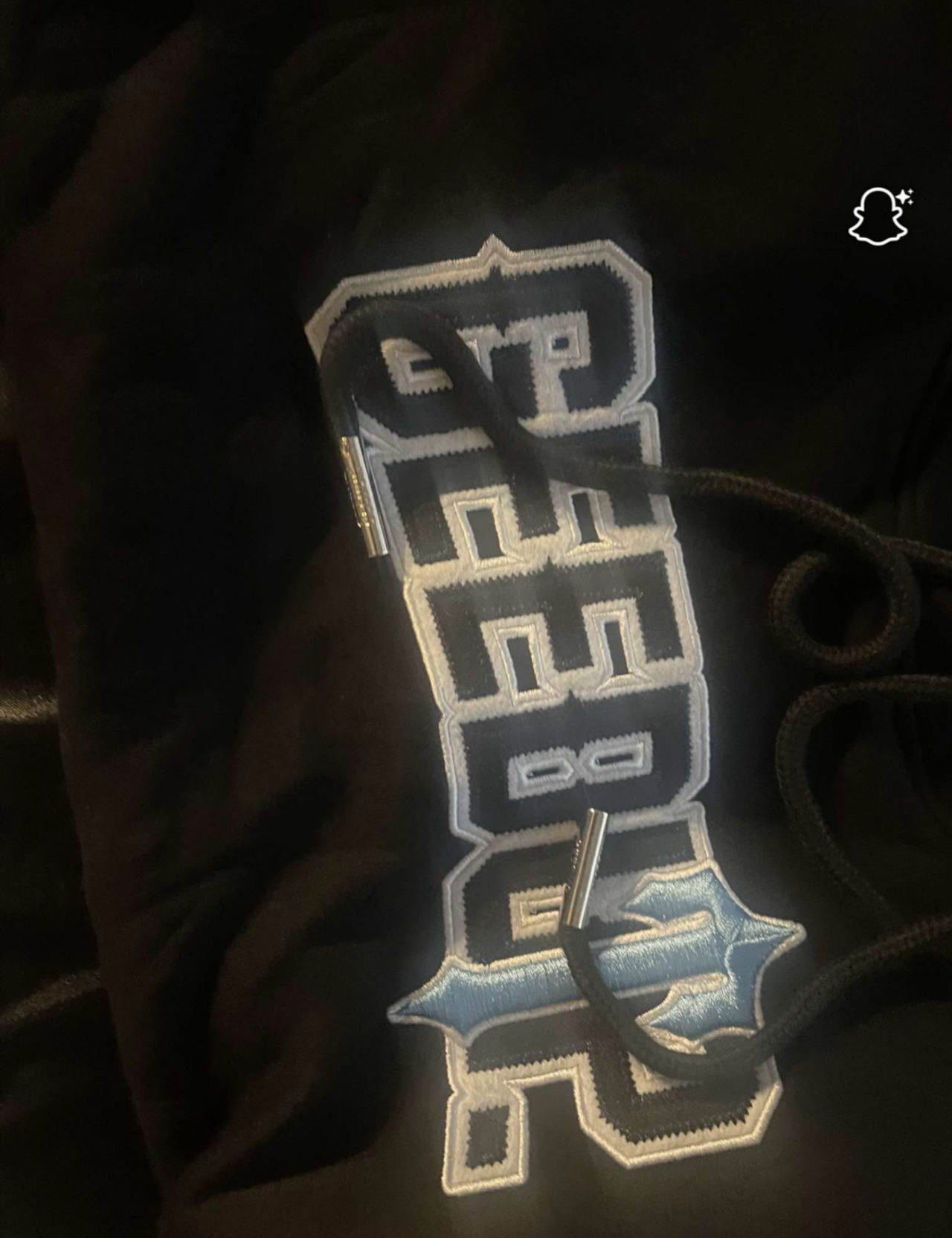 PFK x Irongate Hoodie Black/Cool Blue, medium 
