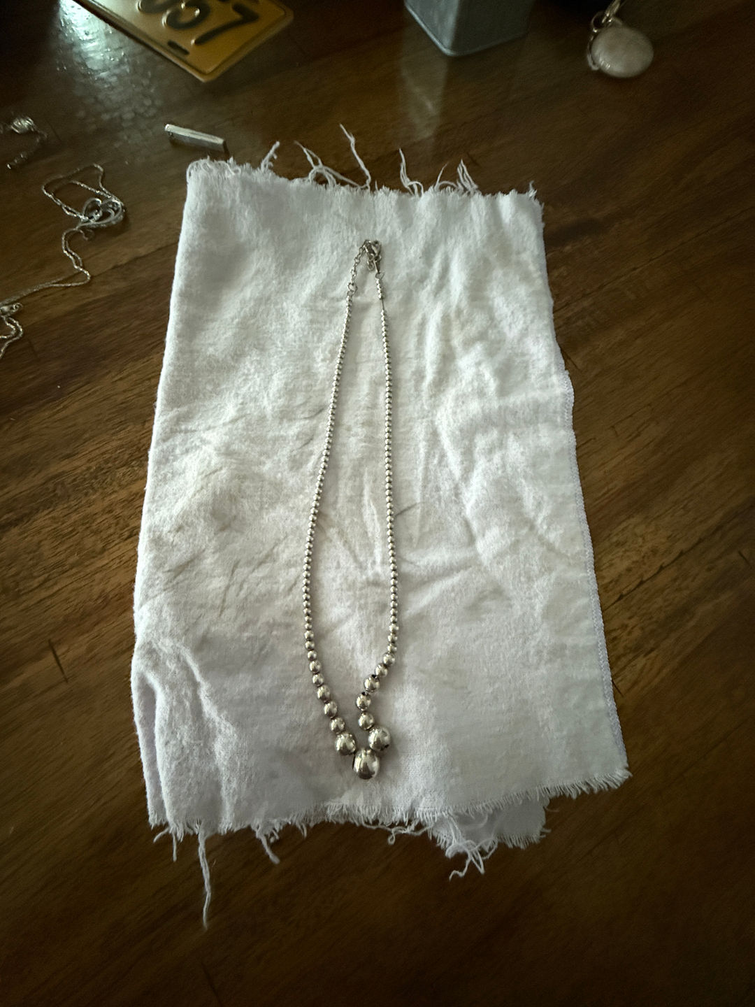 Sterling Silver Bead Necklace
