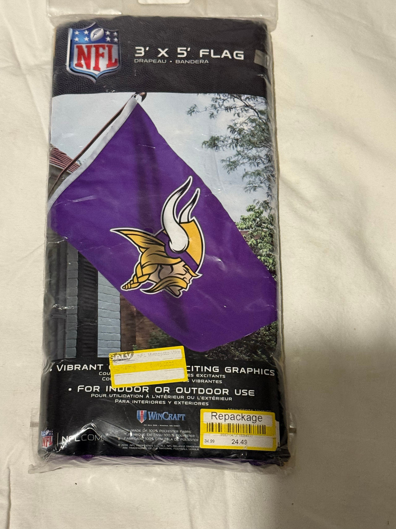 WinCraft NFL Minnesota Vikings 3' x 5' Flag