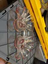 Depression Glass Double Candle Holder - Image 1