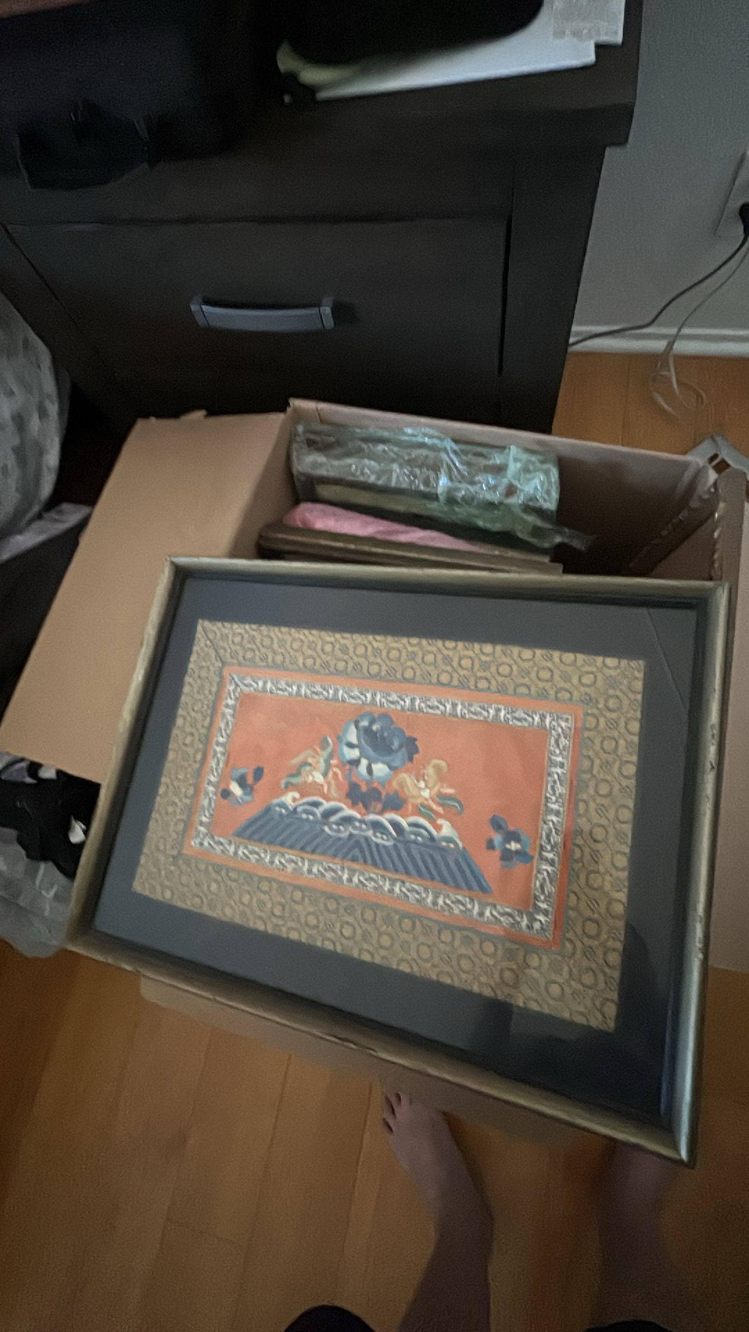 Framed Tibetan Thangka Art