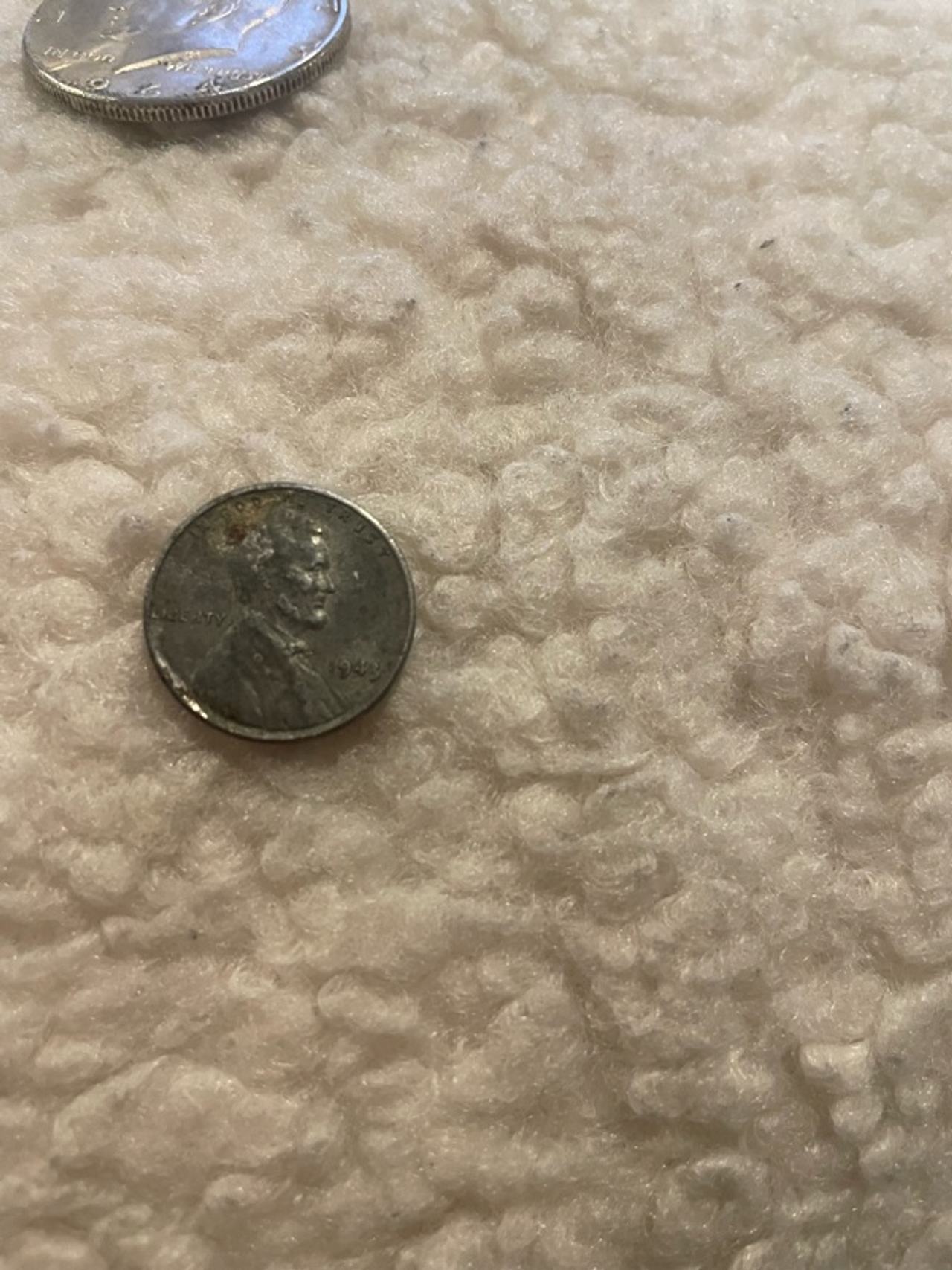 1943 US Mint Steel Wheat Penny