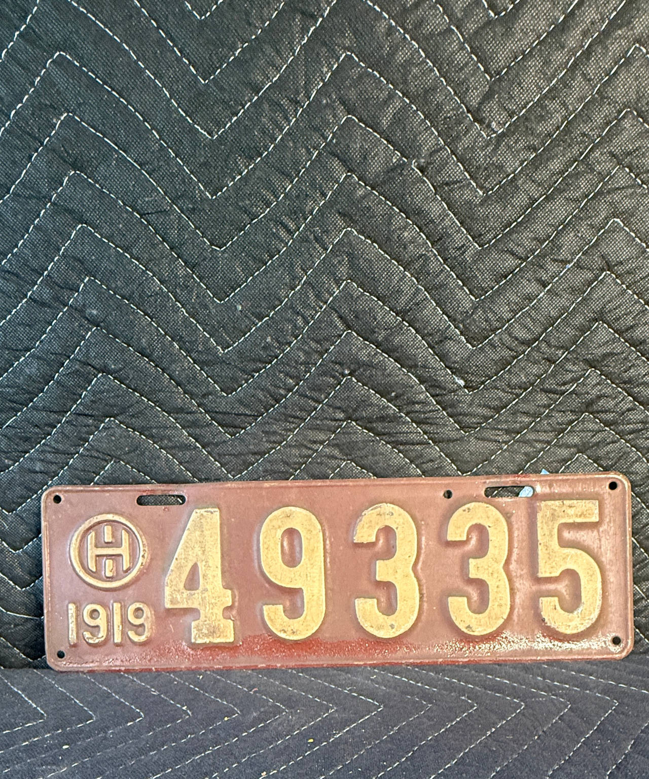 1919 Ohio License Plate