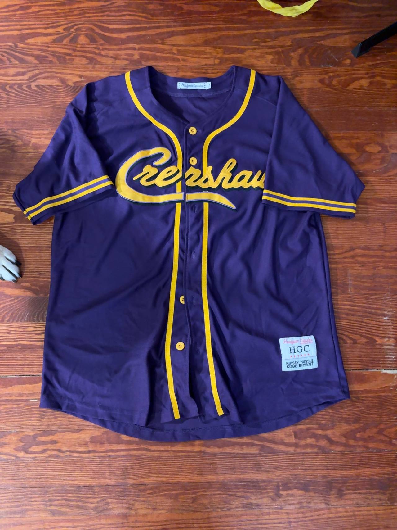 Headgear Classics Kobe Bryant x Nipsey Hussle Crenshaw Baseball Jersey