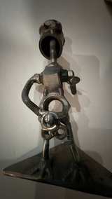 Handmade Recycled Metal Robot Figurine - Image 4