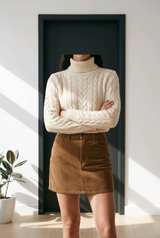 Levi's Corduroy Deconstructed Icon Skirt sz 33 - Image 4