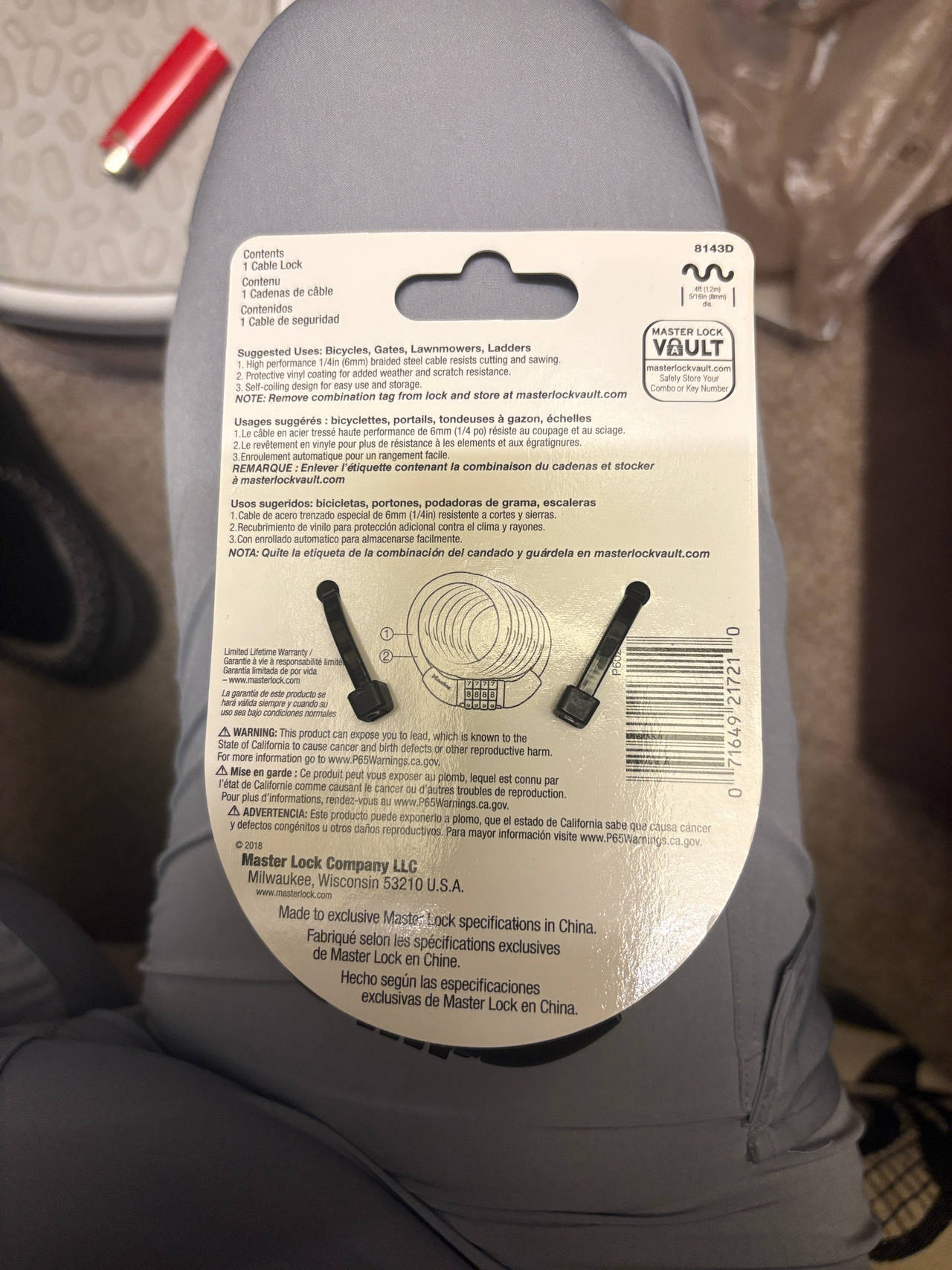 Master Lock Cable Lock