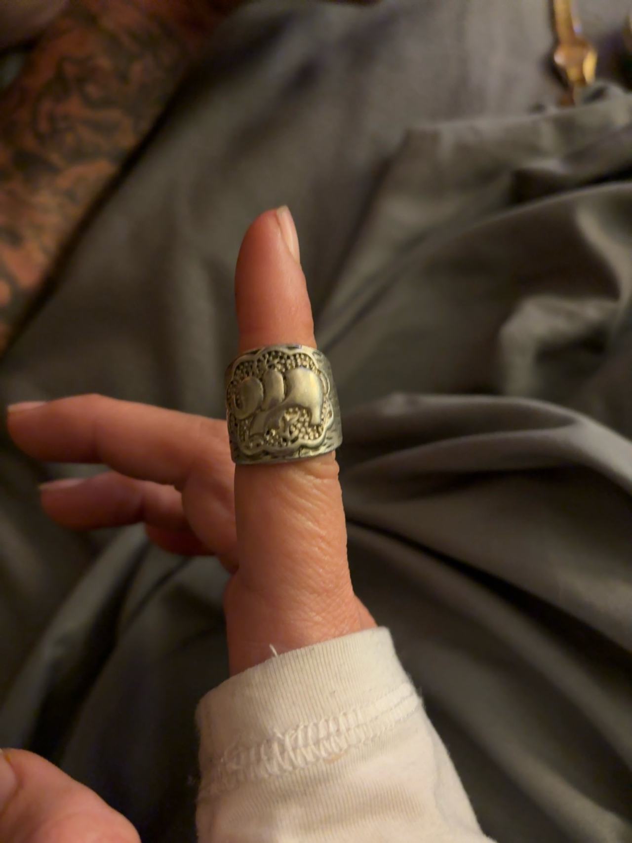 Sterling Silver Elephant Ring