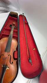 Vintage Violin with Case and Bow - Image 4