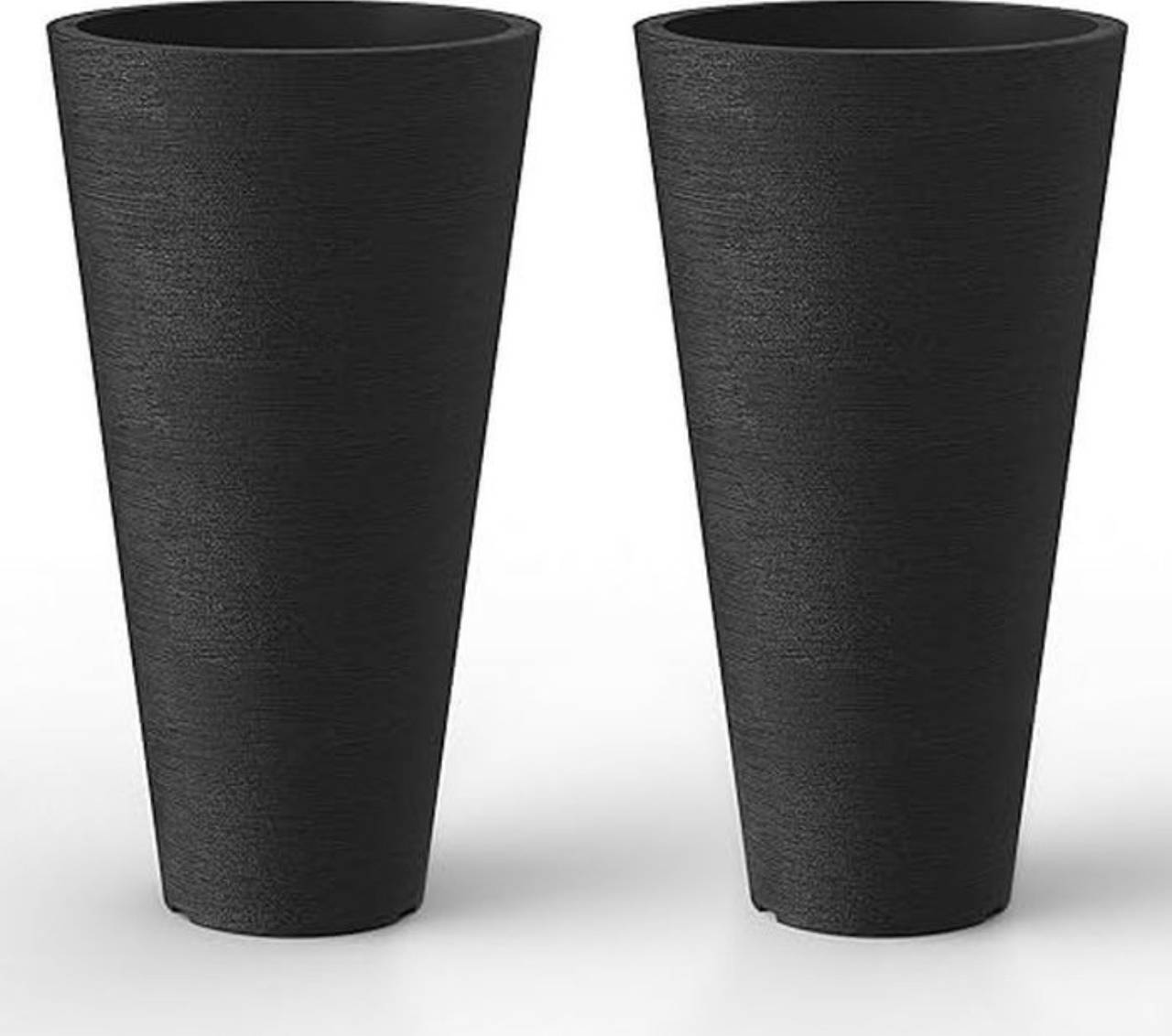 Tall Tapered Round Planters (Set of 2)