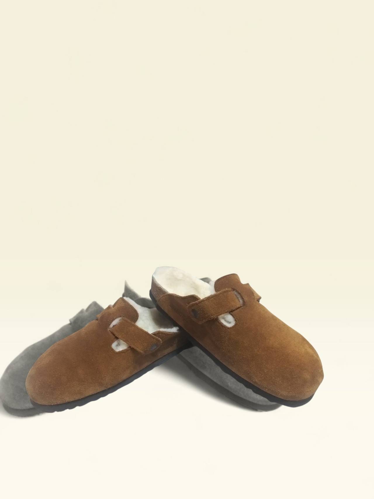 Birkenstock Boston Shearling Suede Clogs