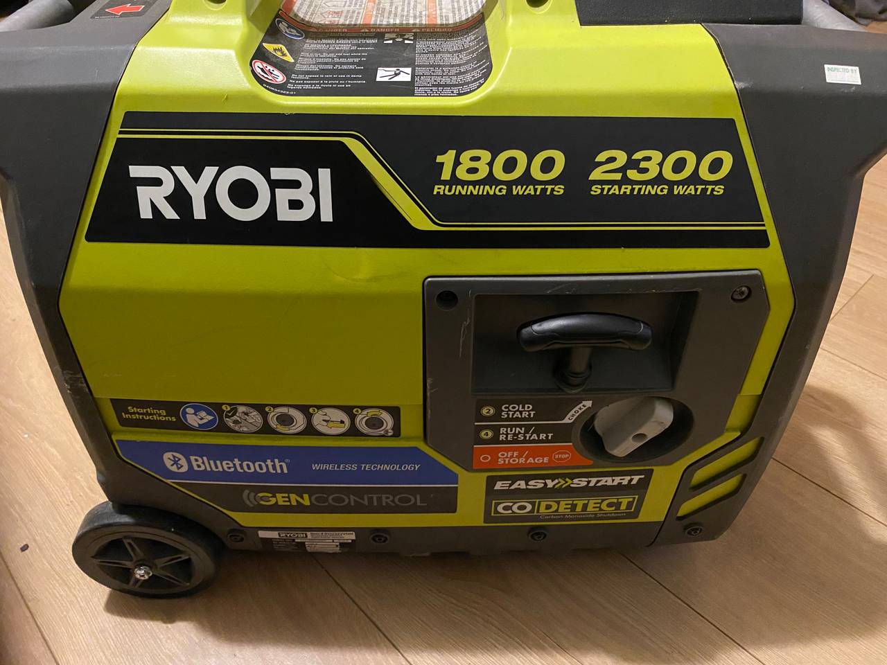 Ryobi 2300-Watt Bluetooth Inverter Generator