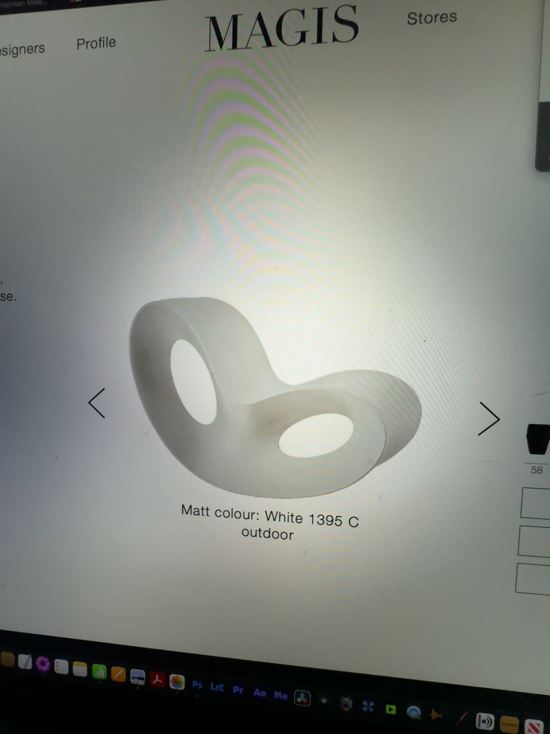 Magis Voido Rocking Chair Matt White