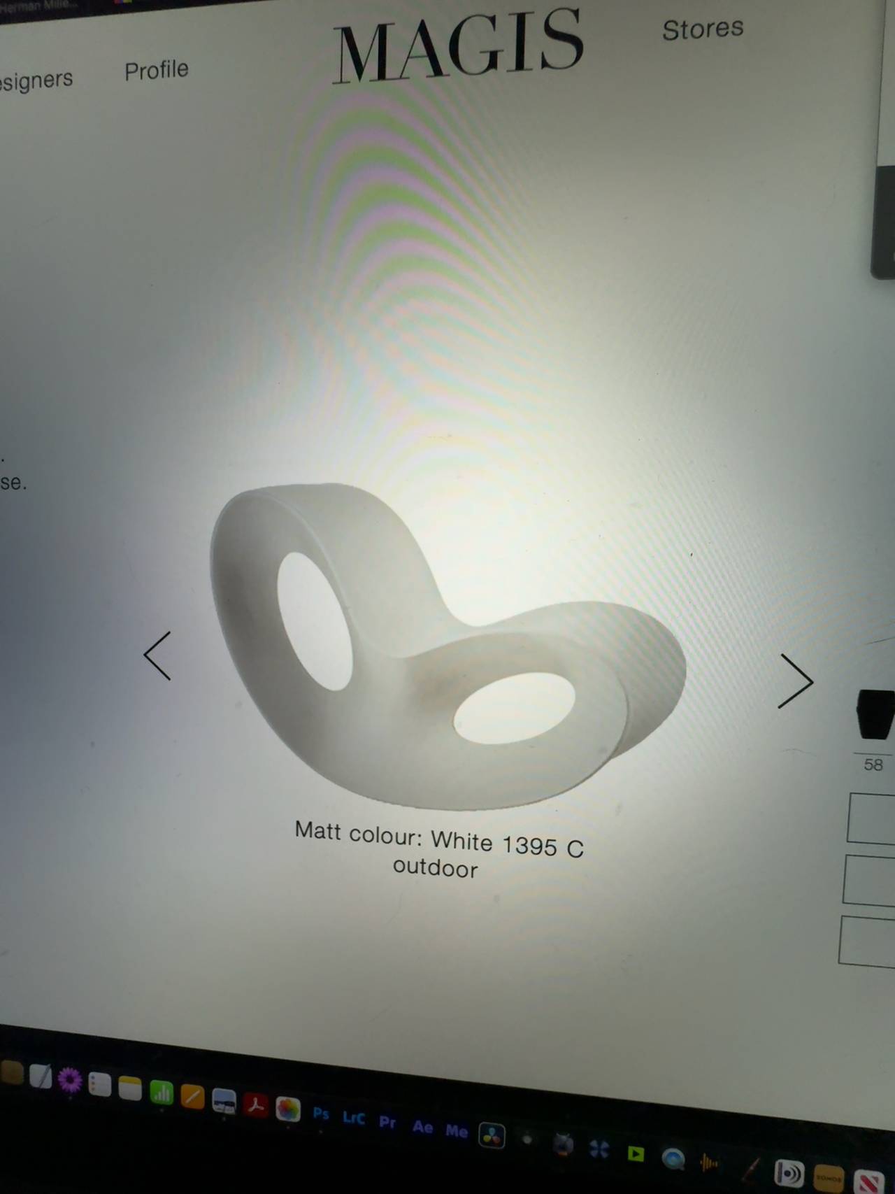 Magis Voido Rocking Chair Matt White