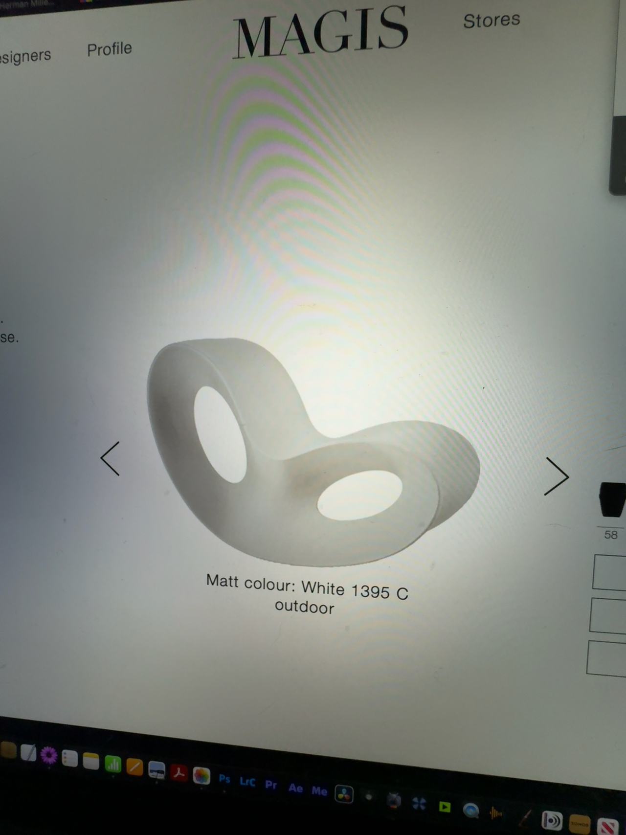 Magis Voido Rocking Chair Matt White