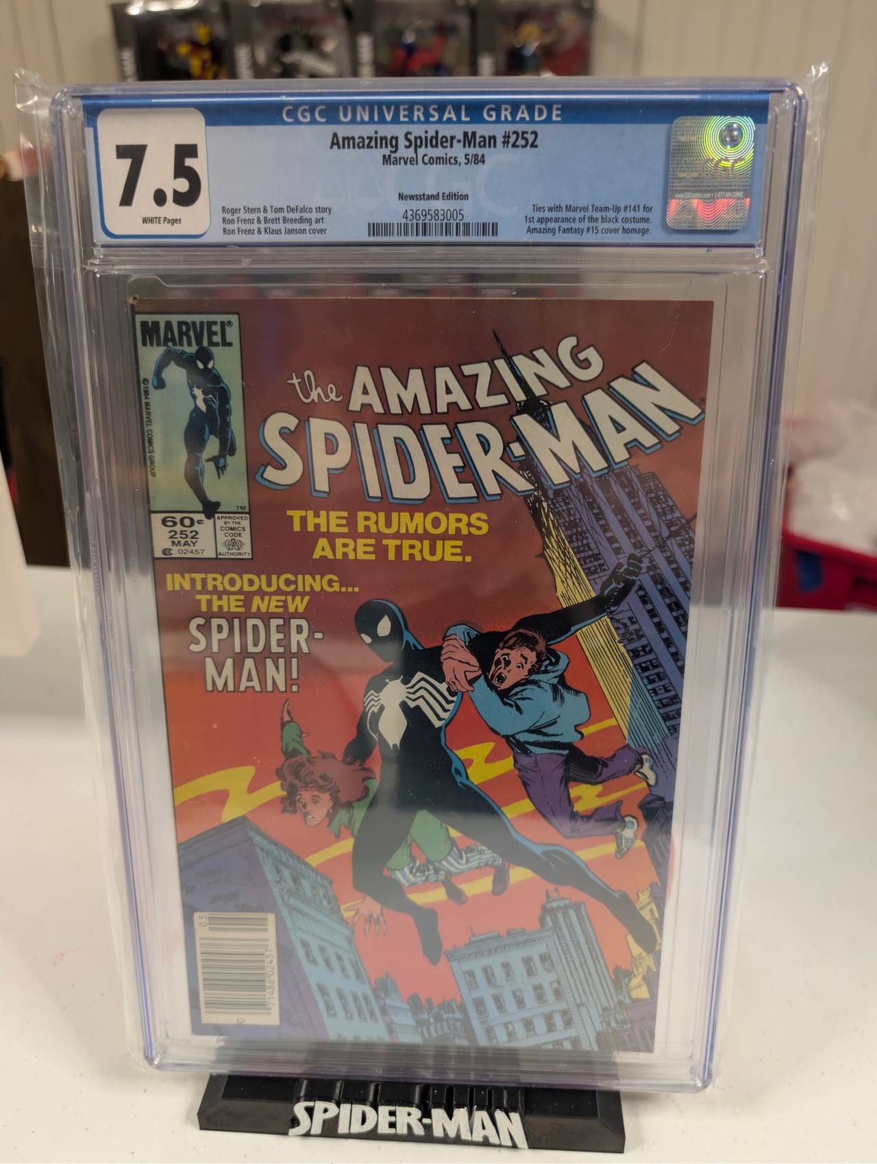 Amazing Spider-Man #252 CGC 7.5 Newsstand Edition