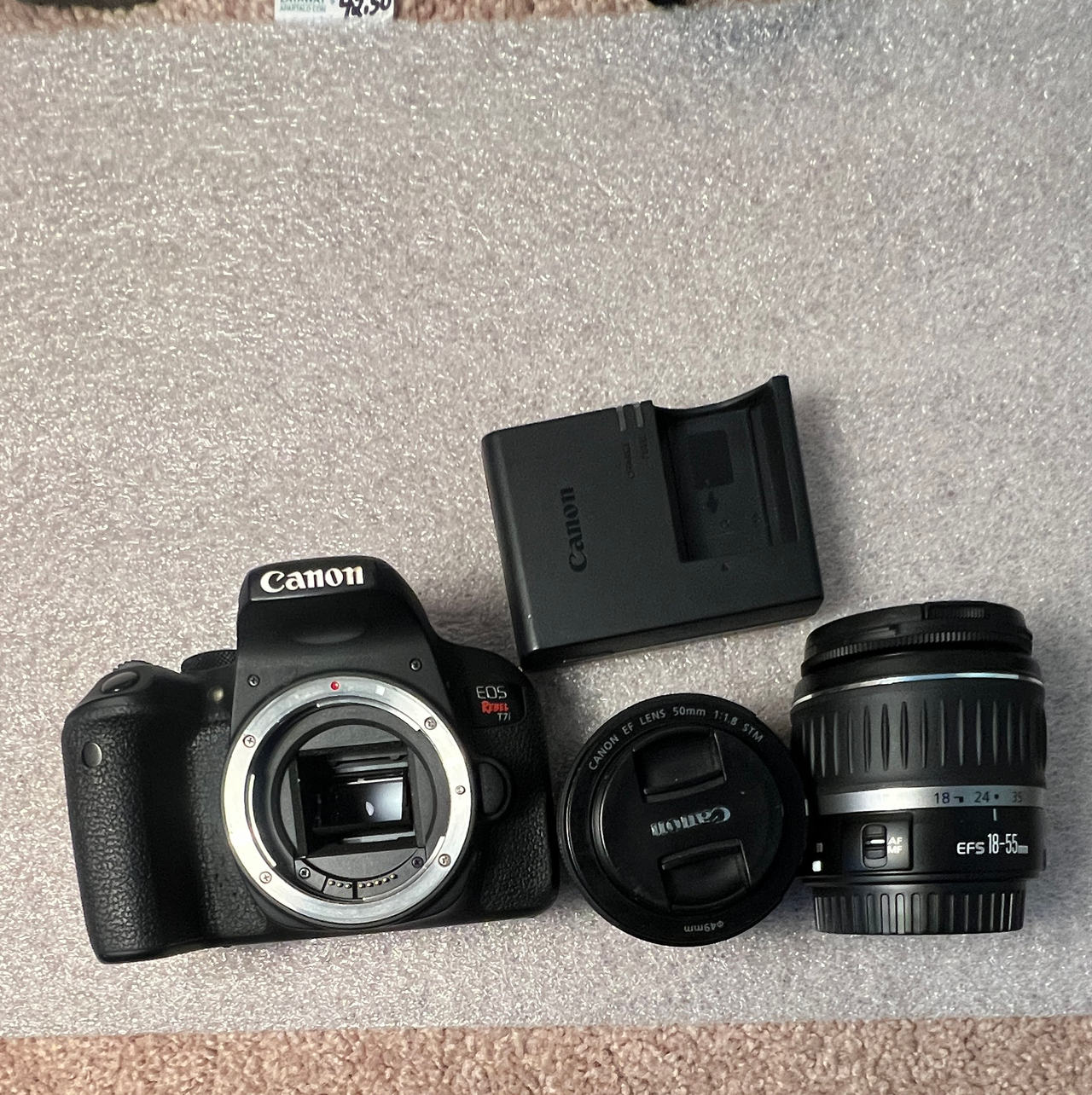 Canon EOS Rebel T7i DSLR Camera with 18-55mm and 50mm Lenses