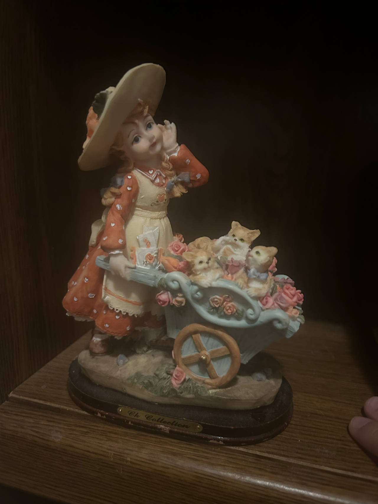 Ck Collection Girl with Kittens Figurine
