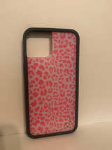 Wildflower iPhone 14 Case - Pink Leopard - Image 1