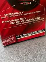 Rawlings PT-6 Precision Grip Full Size Football Black & Red - Image 8