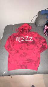 REZZ Red Tie-Dye Logo Hoodie - Image 3